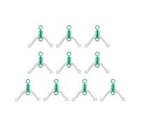 Ldabrye 10/20 pcs 8 anneaux en forme de contacteur ligne de pêche bifurcation émerillons sous-ligne séparateur anti-enchevêtrement contacteur matériel de pêche