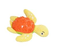 Ldabrye Adorable jouet de dentition pour chien en forme de tortue pour les masticateurs agressifs, le nettoyage des dents, jouet de dentition couineur pour l'ennui du chien qui fait ses dents