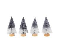 Ldabrye Arbre de noël, 4 pièces, décoration de Bureau, Signe de Vacances, Arbre élégant, Figurines de pin délicates, décor de Table, décorations de Vacances