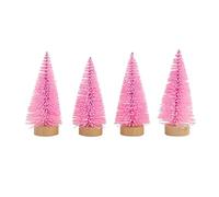 Ldabrye Arbre de noël, 4 pièces, décoration de Bureau, Signe de Vacances, Arbre élégant, Figurines de pin délicates, décor de Table, décorations de Vacances
