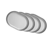 Ldabrye Assiettes/bassins peu profonds polyvalents en acier inoxydable pour barbecue Vaisselle pour la cuisine en plein air Vaisselle de camping moderne en acier inoxydable