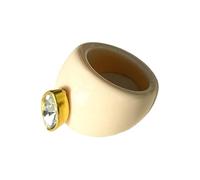 Ldabrye Bagues géométriques à la mode en résine avec pierres de zircon colorées pour femme accessoire élégant bagues colorées en oxyde de zirconium, One Size, Comme décrit, Comme décrit.