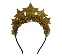 Ldabrye Bandeau à paillettes avec étoiles - Pour Noël - Pour fête du Nouvel An - Accessoires de cheveux pour femmes et filles