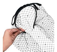 Ldabrye Bandeau classique en maille pour femme et fille - Style vintage des années 1920 - Voile de cheveux pour mariages, fêtes et événements à thème - Accessoires pour cheveux pour femmes et filles