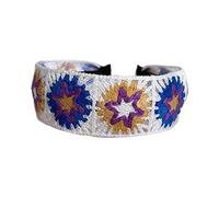 Ldabrye Bandeau élégant pour femme, bandeau de maquillage, bandeau de yoga, crochet à fleurs, accessoires de cheveux pour femmes et filles