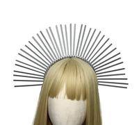 Ldabrye Bandeau gothique couronnes pour concours de beauté, bal de fin d'année, enterrement de vie de jeune fille, accessoire de cheveux pour femmes et filles