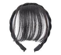 Ldabrye Bandeau tressé avec frange pour femme (noir/marron/café) pour femme et fille