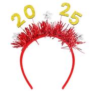 Ldabrye Bandeaux de Noël Décorations de Noël Diffusion en direct Paillettes Lettres Cerceau à cheveux Fille Maquillage Carnaval Bandeau de vacances Fête de Noël Bandeaux pour enfants Femmes Hommes