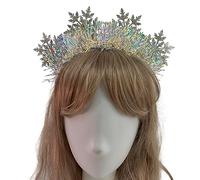 Ldabrye Bandeaux de Noël décorations de Noël, guirlandes de flocons de neige, cerceau à cheveux pour adultes, diffusion en direct, fêtes de Noël, bandeaux pour enfants, femmes et hommes