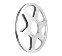 Ldabrye Bobine en aluminium à 6 trous 26,7 cm 6,35 cm 1/4 pour disque de moyeu en métal léger Accessoire de studio Bobine de ruban métallique vintage