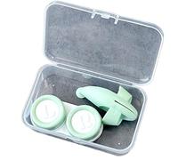 Ldabrye Boîte de rangement compacte pour verres avec pince à épiler, pour garder vos lunettes propres et en sécurité pour un usage quotidien, Vert