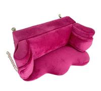 Ldabrye Boîte de rangement élégante inspirée du canapé - Doublure en flanelle - Décoration d'intérieur moderne - Couleur rose - En forme de canapé