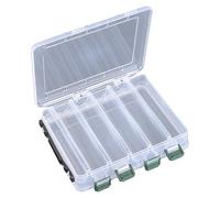 Ldabrye Boîte de rangement pour appâts à double couche avec loquets sécurisés et résistants à la température