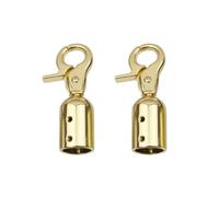 Ldabrye Boucles en métal pour sac à main, capuchons d'extrémité de sangle de sac à main, crochet de crochet, crochet de suspension, cordon de verrouillage, accessoires de matériel de bricolage, doré