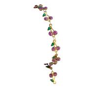 Ldabrye Bracelet artistique en acier inoxydable avec huile de fruits - Longueur réglable - Pour un usage quotidien - Fruit, One Size, Comme décrit