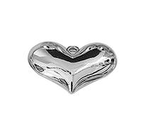 Ldabrye Breloques en Forme de cœur gonflé 3D, Perles Solides, Pendentif en Forme de cœur d'amour, Boucles d'oreilles, Collier, Fournitures de Fabrication de Bijoux, Pendentif en Forme de cœur d'amour