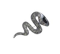 Ldabrye Broche serpent en alliage exquise avec strass scintillants pour les créateurs de tendances et les amateurs de styles