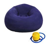 Ldabrye Canapé-lit gonflable convertible - Chaise pliable - Convient pour les voyages, l'intérieur et l'extérieur - Avec matériaux de flocage en PVC - Taille familiale