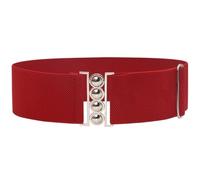 Ldabrye Ceinture corset pour femme avec boucle en métal - Pour les vacances - Style décontracté - Corset tendance - Décoration de taille, Rouge, taille unique