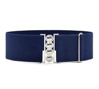 Ldabrye Ceinture corset pour femme avec boucle en métal - Pour les vacances - Style décontracté - Corset tendance - Décoration de taille, bleu marine, taille unique