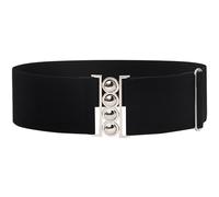 Ldabrye Ceinture corset pour femme avec boucle en métal - Pour les vacances - Style décontracté - Corset tendance - Décoration de taille, Noir , taille unique