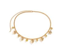 Ldabrye Ceintures Pour Femmes Mariage Grand Petit Coeur Pendentif Chaîne De Taille Pour Robe Jupe Pull Bijoux De Mode Ventre Pour Femmes Ceintures De Plage