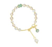 Ldabrye Chaîne en cristal tendance pour femme, perles irrégulières, bijoux élégants, parfaits pour les fêtes et le quotidien