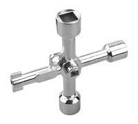 Ldabrye Clé D'armoire D'ascenseur Électrique Clé Multifonctionnelle Triangle À 4 Voies Outil Portable Professionnel