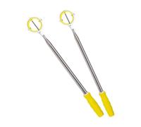 Ldabrye Collecteur de balles de golf extensible avec cage blanche et marquages de couleur pour une identification rapide de balle de golf télescopique