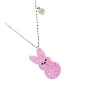 Ldabrye Collier avec pendentif lapin coloré, parfait pour un cadeau d'amitié, collier pour amis et enfants, bijoux élégants en acrylique, One Size, Comme décrit, Comme décrit.
