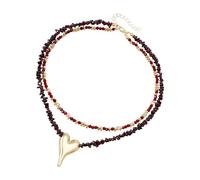 Ldabrye Collier tendance avec pendentif en pierres précieuses multicolores - Collier clavicule coloré pour femme - Accessoire tendance - Pour un usage quotidien, taille unique, Comme décrit, Comme