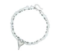 Ldabrye Collier tendance avec pendentif en pierres précieuses multicolores - Collier clavicule coloré pour femme - Accessoire tendance - Pour un usage quotidien, taille unique, Comme décrit, Comme