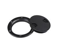 Ldabrye Couverture de trappes de pont ronde en noir et blanc, plusieurs tailles pour bateaux, camping-cars et compartiments à outils, trappes de pont étanches