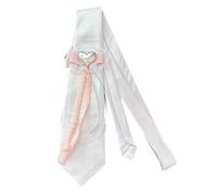 Ldabrye Cravate gothique pré-nouée avec breloque étoile en métal - Accessoires de costume d'école punk et chemisier tendance noir à clipser, a, taille unique