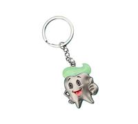 Ldabrye Creative Dentals Porte-clés promotionnel simulant des dents Accessoire pour dentistes et amateurs de soins bucco-dentaires