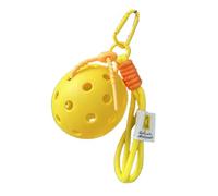 Ldabrye Décoration multifonctionnelle en forme de boules de pickleballs ornementales pour sac à dos porte-clés en forme de porte-clés