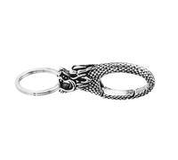 Ldabrye Élégant pendentif tête de dargon, petit sac, ornement tendance, breloque de sac, texture en acier inoxydable, convient pour un support multifonction quotidien, b, taille unique