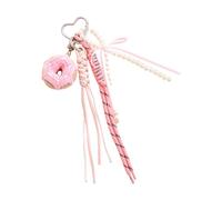 Ldabrye Élégant porte-clés tressé avec breloques, pendentif tendance pour sac à main, sac à main, accessoires décoratifs, breloques de sac à main, b