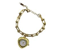 Ldabrye Élégante frange réglable fabriquée avec pendentif de montre de poche antique élégante pour femme, doré, taille unique