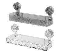 Ldabrye Étagère de salle de bain multifonction avec design antirouille - Organisateurs muraux de grande capacité pour accessoires de bain - Support de rangement amovible à ventouse