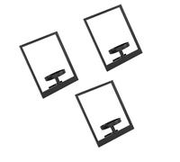 Ldabrye Étagère murale moderne en fer pour jardinière verticale et décoration de la maison, 3 pièces, étagère murale multifonctionnelle en métal