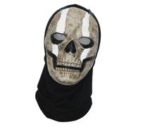 Ldabrye Fantôme d'horreur réaliste pour Halloween - Respirant - Silicone - Polyester - Accessoire de cosplay - Cosplay