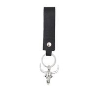 Ldabrye Fashion Cow Head Keychain Keyring Bohemia Kewchain Femmes Pu Wristlet Strap Kekder Backpack Pendentif Keyring
