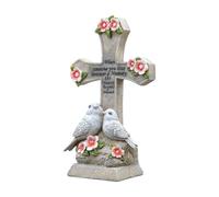 Ldabrye Figurine d'oiseau solaire d'extérieur étanche faite à la main pour éclairage de nuit en plein air Sculpture de jardin faite à la main