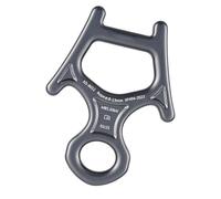 Ldabrye Figurines 8 descendeur de corde de rappel en rappel à huit anneaux pour descendre en descente d'équipement pour un travail sûr et efficace en haute altitude en alliage d'aluminium