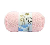 Ldabrye Fil de coton au lait pour crochet et tricot doux ou chapeau écharpe pull couverture main coloré crochet accessoires lait