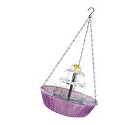 Ldabrye Fontaine à suspendre multifonctionnelle pour oiseaux à énergie solaire pour diverses espèces d'oiseaux, facile à suspendre, fontaine suspendue