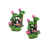 Ldabrye Grande plante de lotus artificielle pour aquarium, paysage, aménagement paysager