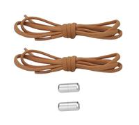 Ldabrye Lacets de chaussures paresseux en nylon hautement élastique avec agrafes métalliques pour différents types de cordes de baskets pour un usage quotidien sans lacets, marron, Taille unique
