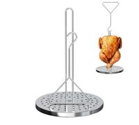 Ldabrye Le support à dinde au design amélioré favorise une cuisson uniforme empêche de brûler en acier inoxydable, passe au lave-vaisselle, comprend des accessoires pour friteuses à dinde